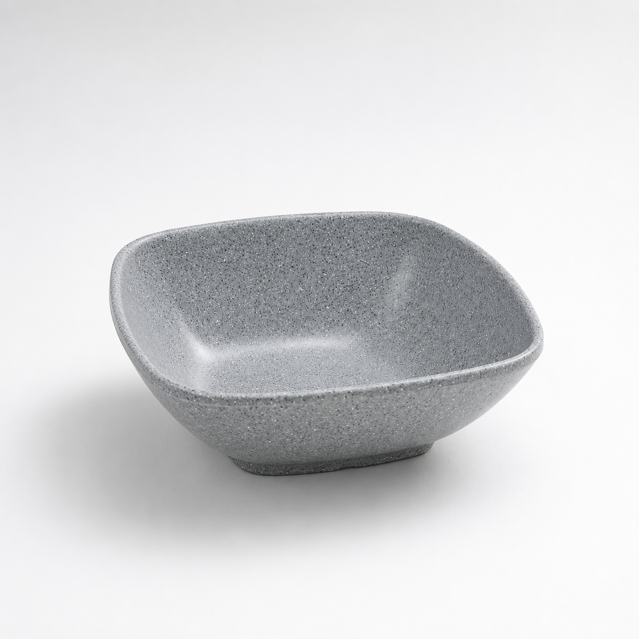 Clay Grey Square Bowl Melamine 17.5 cm