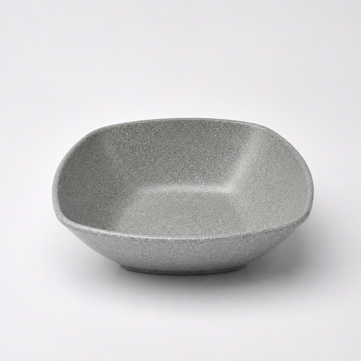 Clay Grey Square Bowl Melamine 19.7 cm