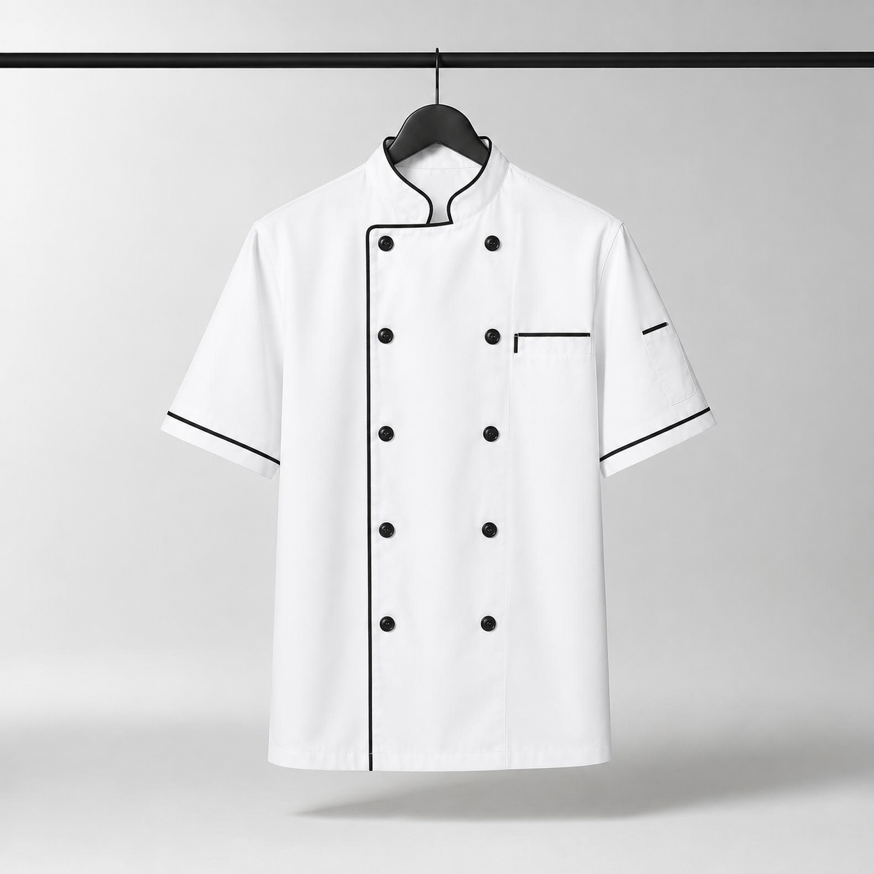 Cambridge Premium Short Sleeve Chef Coat | White Professional Chef Uniform