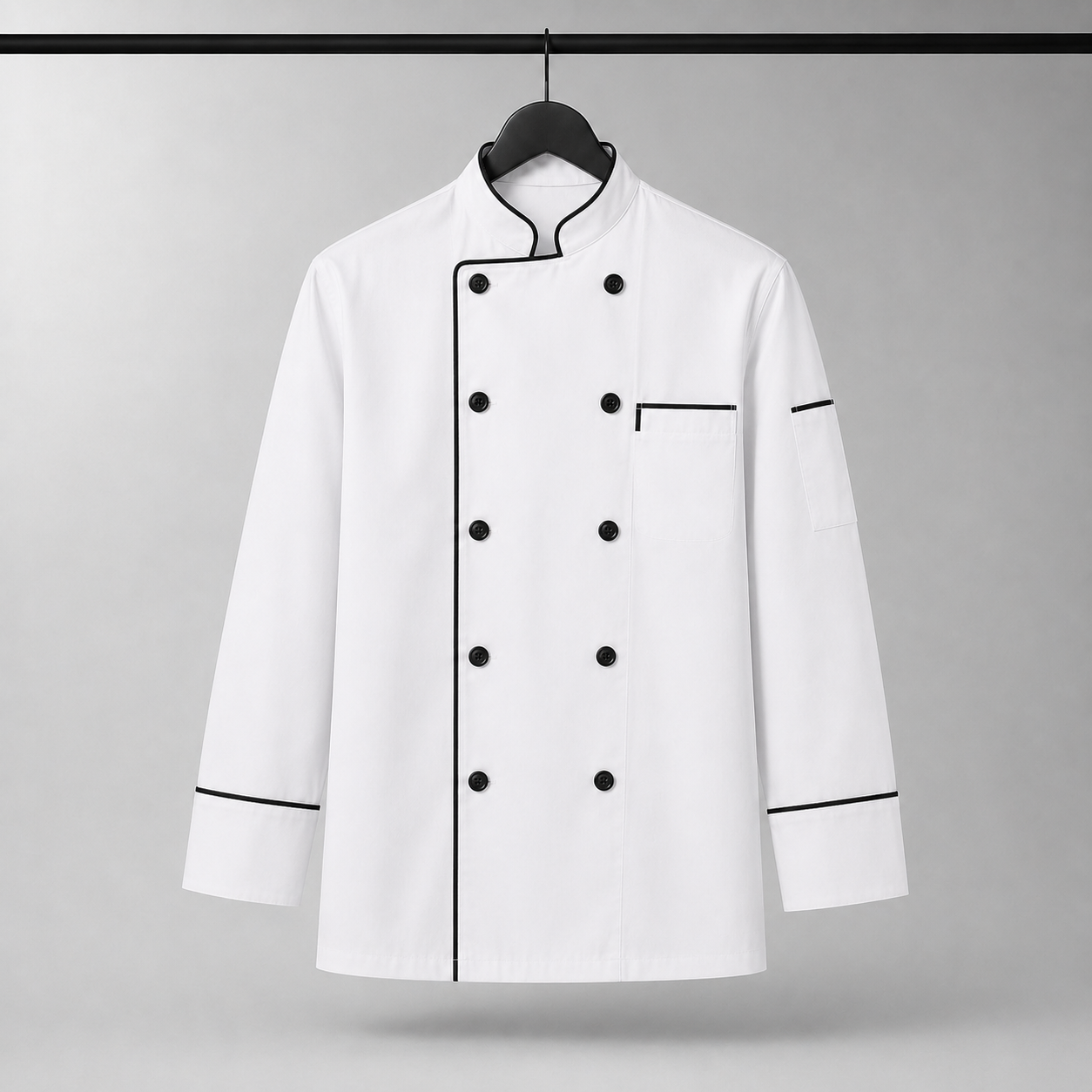 Cambridge Premium Long Sleeve Chef Coat | White Professional Chef Uniform