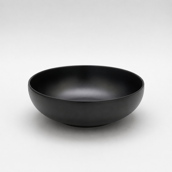 Stone Black Coupe Bowl 17.5cm