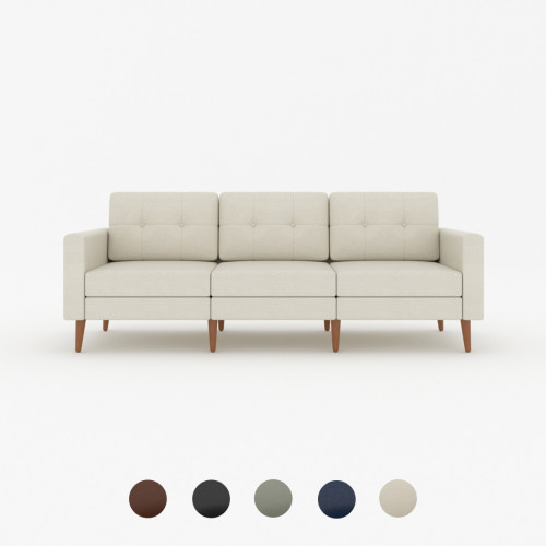 Marseille Leather 3-Seater Sofa