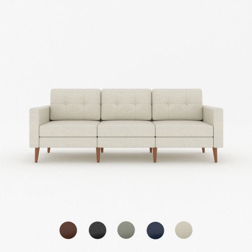 Marseille Leather 3-Seater Sofa