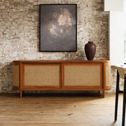 Renggana Rattan Entertainment Cabinet
