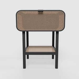 Salami Rattan Accent Cabinet