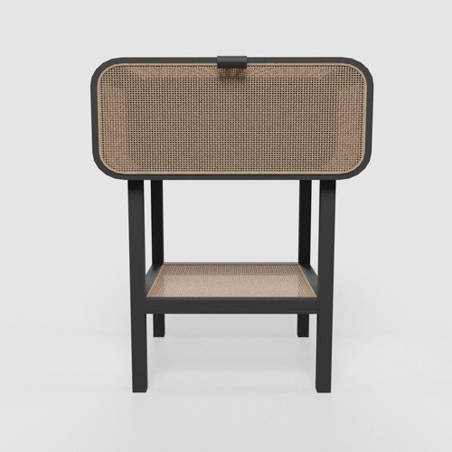 Salami Rattan Accent Cabinet
