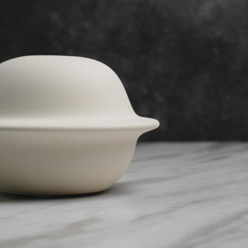 Beige Orb Table Décor Vase 2