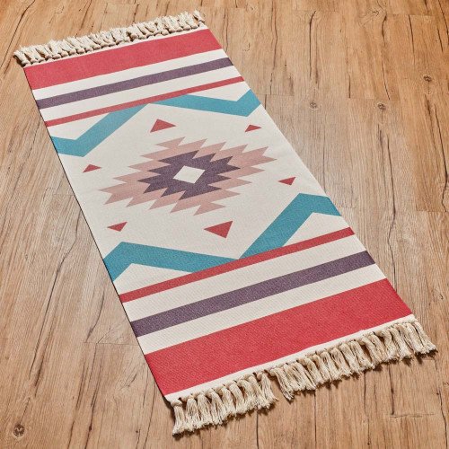 Bohemian Style Floor Mat 60 x 130cm - Saffron