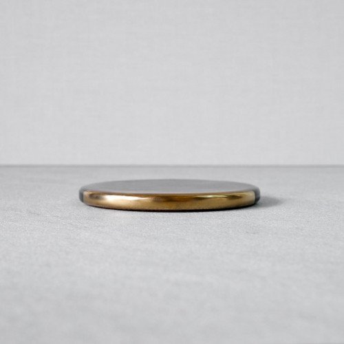 Chic Gold & Black Coaster Round 9.5cm