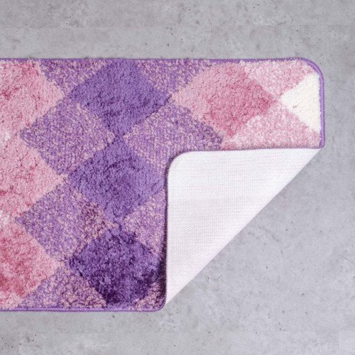Diamond Bath Rug Violet