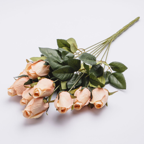 Faux Roses Bouquet - Light Pink