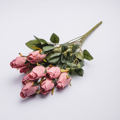 Faux Roses Bouquet - Purple Pink