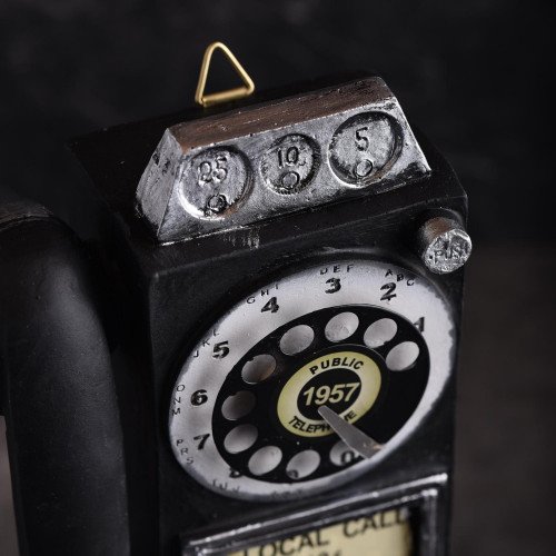 Hanging Phone Black Table Décor