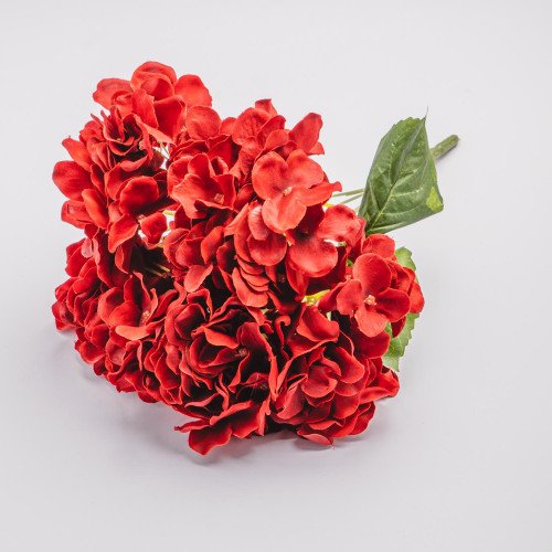 Large Hydrangea Bouquet - Scarlet