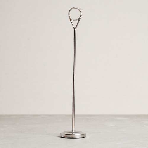 Longbottom Menu Card Holder Silver