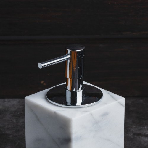 Marble Soap Dispenser White