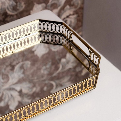Modern Mirror Tray Rectangular 35.5 x 25cm
