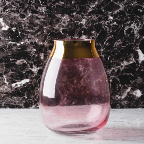Mythical Glass 0502 Flower Vase Lavender