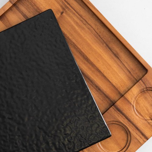 Presentation Board with Square Black Slate
