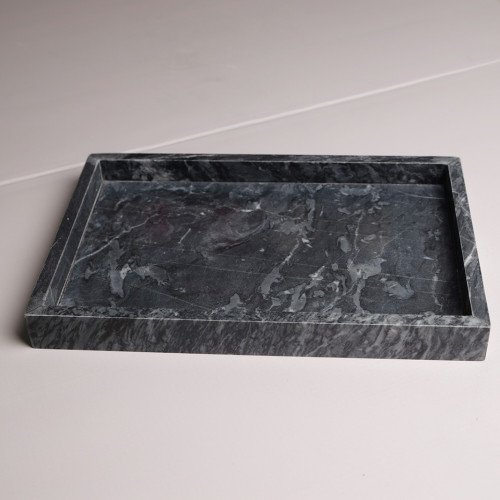 Rectangular Marble Tray Black 30cm x 20cm