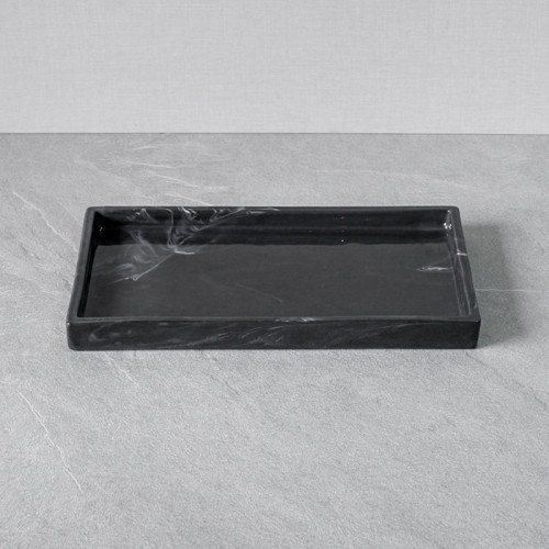 Sierra Decorative Tray Rectangular 11" - Black