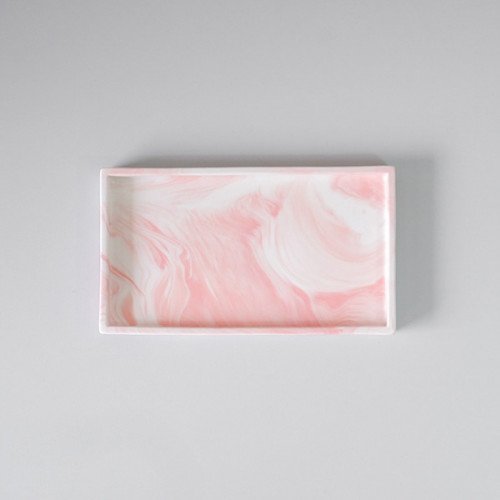 Sierra Decorative Tray Rectangular 11" - Pink