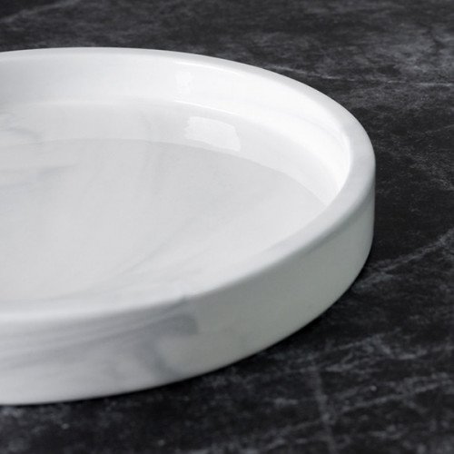 Sierra Decorative Tray Round White