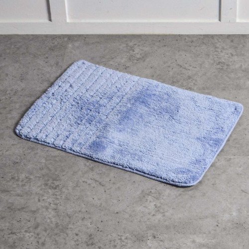 Simple Luxury Bath Rug Blue