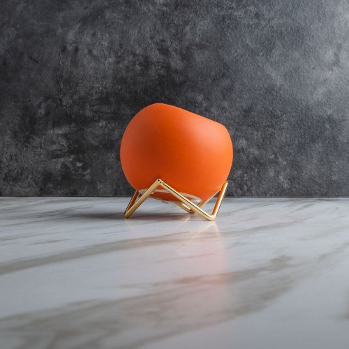 Sphere Vase Room Décor #2 Tangerine
