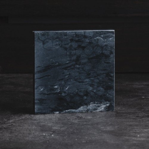 Square Marble Coaster Black