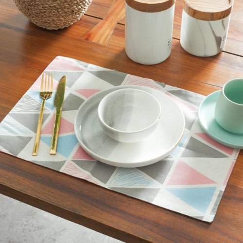 Table Placemat Colorful Triangles 5
