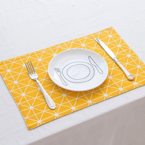 Table Placemat Lucky Yellow