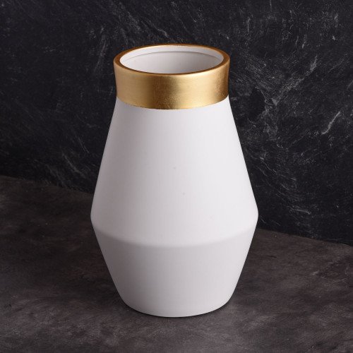 Vague Pottery Vase White Large