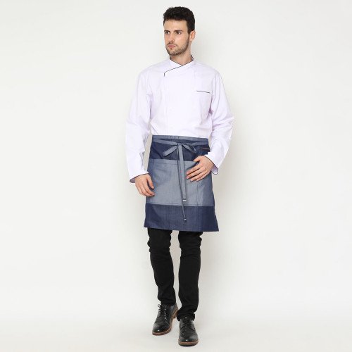 Wyatt Short Apron Blue w Bundle 2