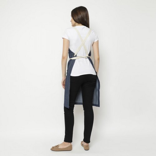 Avery Kitchen Apron Denim Blue 2