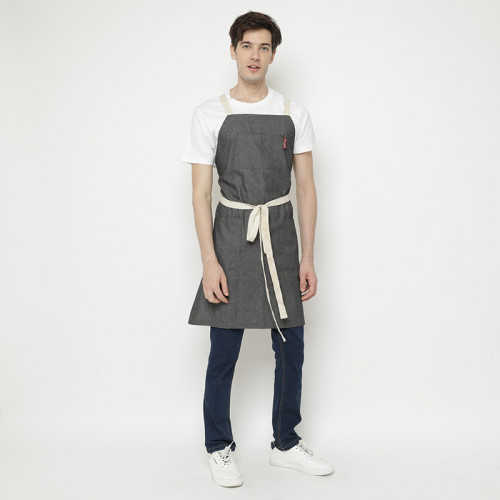 Avery Kitchen Apron Denim Gray 4