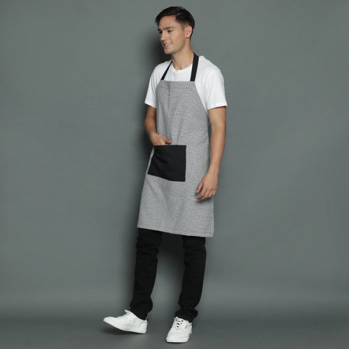 Brooklyn Full Kitchen Apron Grey - Black