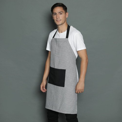 Brooklyn Full Kitchen Apron Grey - Black 3