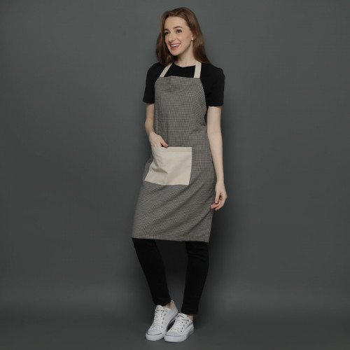 Brooklyn Full Kitchen Apron Cream - Brown