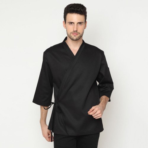 Itamae Long Sleeves Black Japanese Chef Coat