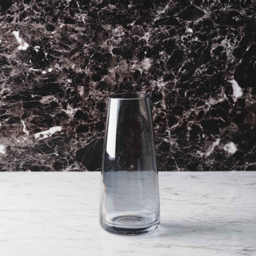 Barrel Glass 0401 Amber Vase 2