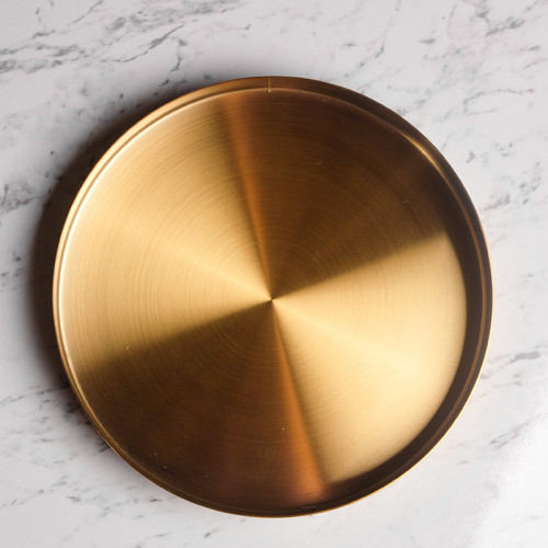 Gold Round Jewelry Tray 13