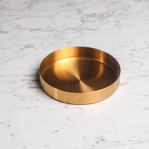 Gold Round Jewelry Tray 4