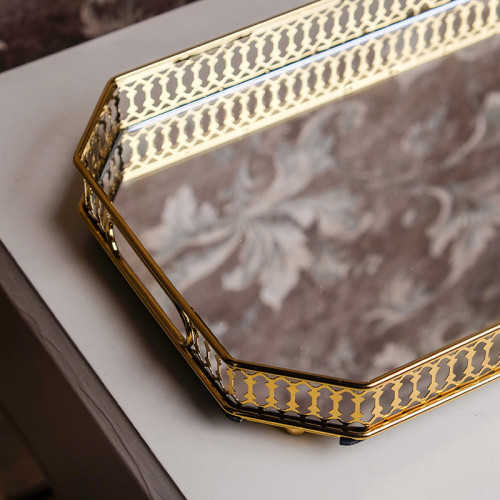 Modern Mirror Tray Round 32cm 6