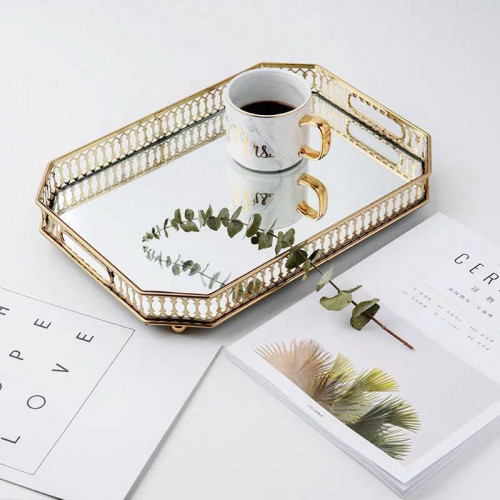 Modern Mirror Tray Round 32cm 8