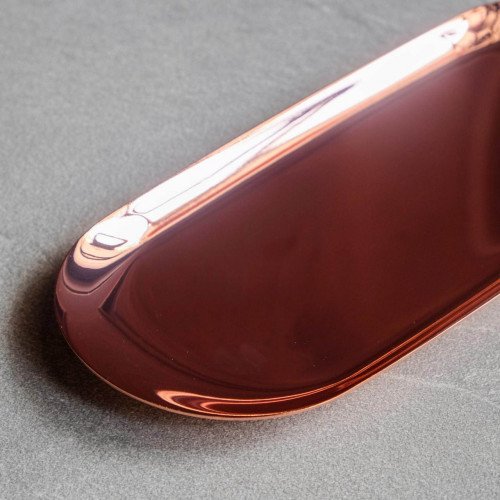 Rose Gold Oval Jewelry Tray 7