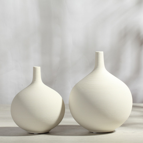 Tranquil White Decorative Vase 12