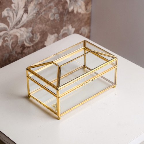 Transparent Medium Tissue Box 19.2 x 11.8cm