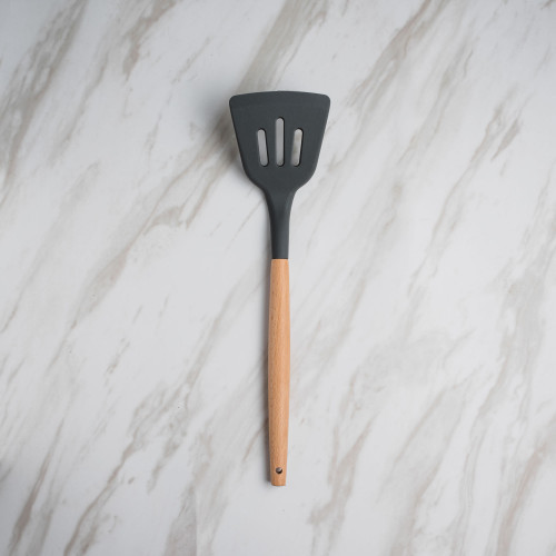 Woody Black Silicone Kitchen Utensil Set 4