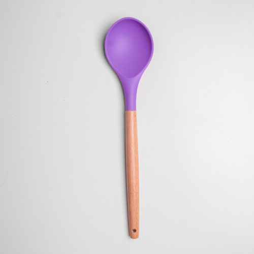 Flamboyant Purple Silicone Kitchen Utensil Set 8